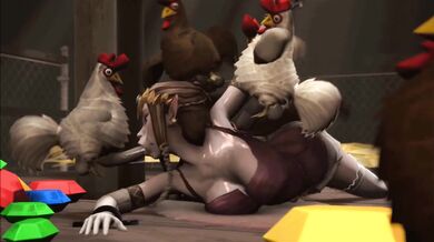 Gangbanged By Chickens