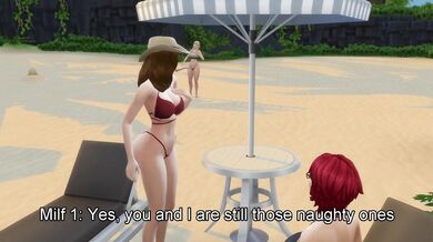 Horny MILFs on Vacation Giving Blowjobs and Fucking in Public