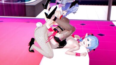 Elise and Miku's 'Rabbit Hole' Swing into a Lustful Fever with their Pure Pure Dance Sex