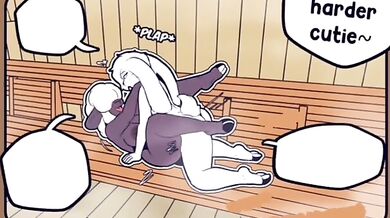 Hot and Horny Hentai Porn Video: R18 Comic Dub - Saucy Sauna by IIITHEMANIII
