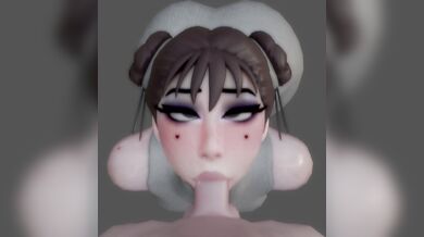 Street Fighter XXX: Chun-Li's POV Blowjob - KittyYevel's Masterpiece