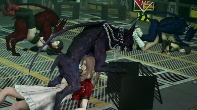 'Final Fantasy: Ultimate Hentai XXX Parody - Aerith, Tifa and Yuffie group sex with Dark Stars Devil Cry!'