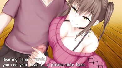 Horny Princess Lana's Tight Cling and Wet Handjob