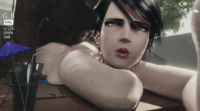 Blacked and Butched by Big BBC at the Poolside with Bayonetta in 4K Quality