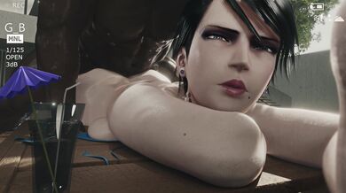 Blacked and Butched by Big BBC at the Poolside with Bayonetta in 4K Quality