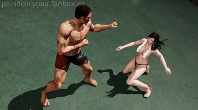 Japanese Grappler Kokoro Gets Roughed Up by a Sexy Opponent in the Ring