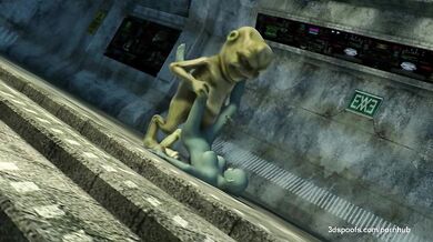 Tentacle Beast Breaks Into a Wet and Naughty Kitty's Lair for Some Hardcore Action!