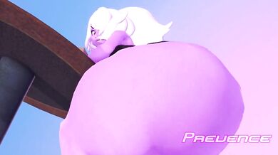 Ass-stuffed with Creamy Donuts, Amethyst Gets Her Hole Filled!