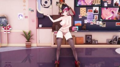 Marine's Houshou Mingming Orgy: A Live Hololive Experience