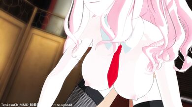 Doggy Style with a Rabbit: Anime-Style MMD Sexy Time with Chika Fujiwara