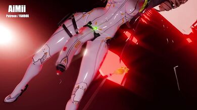 Cumming Together as Futanari Shiro 'Good Luck' MMD Porn