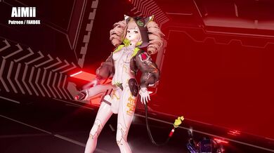 Cumming Together as Futanari Shiro 'Good Luck' MMD Porn