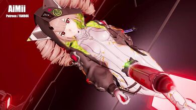 Cumming Together as Futanari Shiro 'Good Luck' MMD Porn