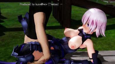 Mash Kyrielight Gets Fucked on a Bench by Kuro@vov