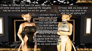 Royal Lionesses Banged by Online Casanova - A MrSafetyLion Creation