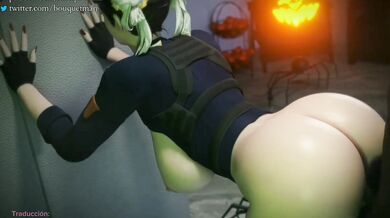 Chun Li's Sexy Halloween Surprise for Her Naughty Student