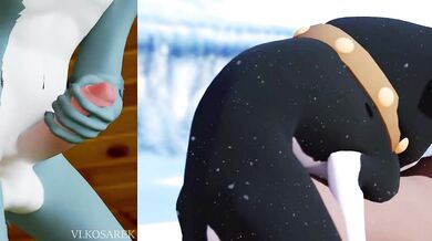 Bisexual Beasts Battle in Barking Bonanza - Hentai PMV Featuring Animated Animals