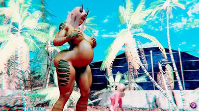 Rewritten as: "Gigantic Goddess Causes Chaos in the Public Park"