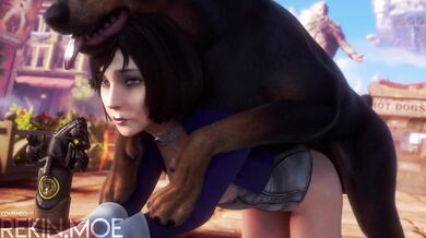 'Mrs. Smith's Doggy Delights - Elizabeth Gets Fucked By A Dog'