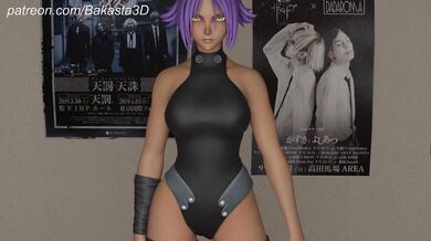 Yoruichi Wants Cum Inside Her Mouth and Ass from Ichigo - Bakasta 3D!
