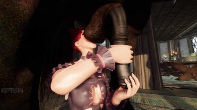 Curvy Redhead Masturbates with Horse in Naughty Fetish Sex Caper