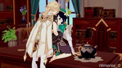 Mondstadt's Forbidden Love: Aether and Venti's Erotic Encounter with Himeros