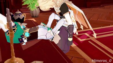 Mondstadt's Forbidden Love: Aether and Venti's Erotic Encounter with Himeros