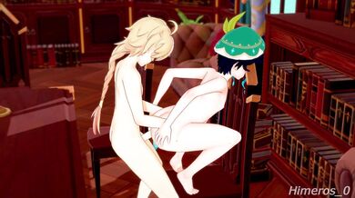 Mondstadt's Forbidden Love: Aether and Venti's Erotic Encounter with Himeros
