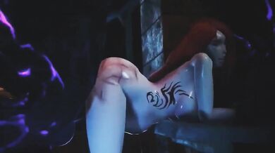 Bitch Katarina Gets Plowed in the Horse Stall