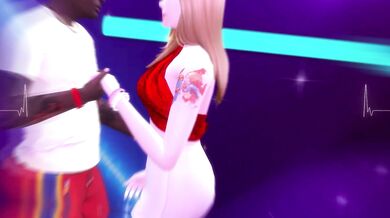 'Public Display of Hentai: Horny Trio Takes Turns on Unsuspecting Blonde at Nightclub'