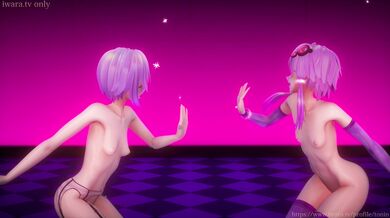 Yuzuki Yukari Sisters and Ai-Pie dance in the Fixed Ver.