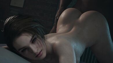 Sexy Jill Valentine gets fucked hard in doggy style by Blacked on Bluelightsfm!