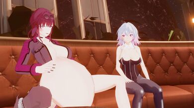 Gigantic Gobbling Gals of the Galaxy: Same Size Vore Riders of the Space-Time Continuum