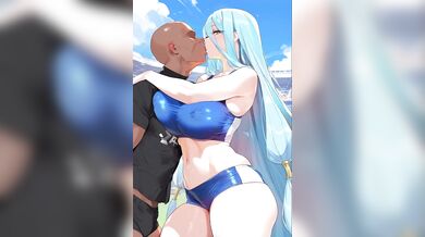 Azura's Interracial Encounter at the HMV Store