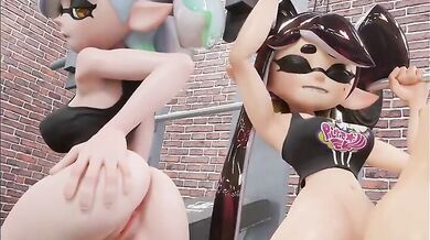 Squidding Hard: The Squid Sisters' Sexy Workout Routine Exposed!