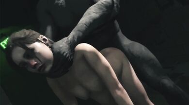 Big Boobied Brunette Gets Pounded by a Bunch of Dickless Cocks in My Collection
