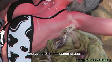 The Naughty Milkmaid's XXX Escapade with Two Horny Orcs