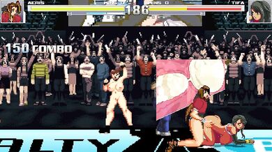 Aerith and Tifa's Lesbian Sex Fight