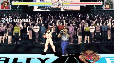 Aerith and Tifa's Lesbian Sex Fight