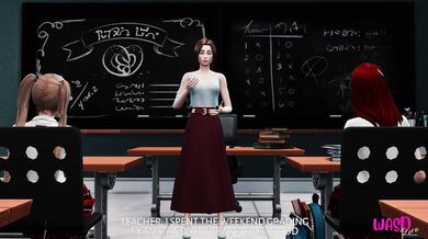 Naughty Blonde Student Gets Nailed by Trans Teacher