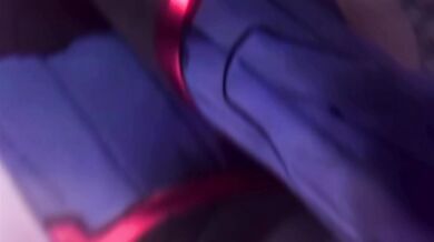 Big-titted D.VA rides a mech's cock until she cums hard
