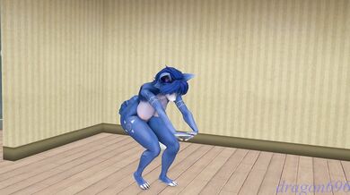 Krystal's Naked Cammy Stretching Session