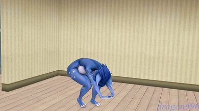 Krystal's Naked Cammy Stretching Session