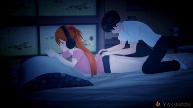 Shinji's Wet Dream: Asuka Gets Deflowered (Uncensored)