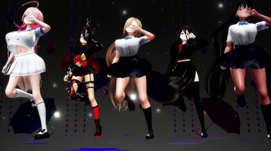 Five Naughty Angels: Asuna, Karin, Hanako, Wakamo & Hasumi