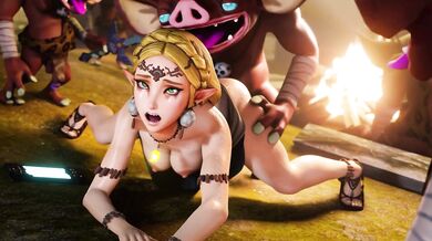 Zelda's Anal Descent into Hell with Bokoblins [Explicit Content]