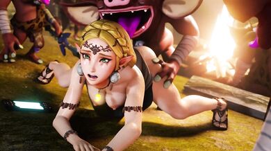 Zelda's Anal Descent into Hell with Bokoblins [Explicit Content]