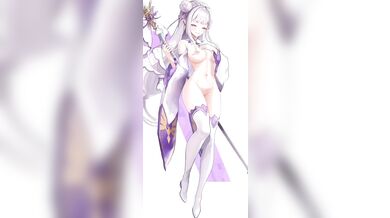 Naked Emilia's Nikke Naked and Seireiko Encounter