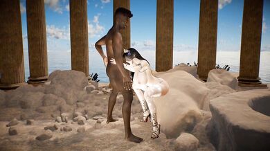 'Glory Hole Gangbang with a Nymphomaniac Vampire Elf and Her Angelic Lover'