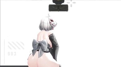 Nude Nikke Shakes Her Juicy Ass in 2B Porn Video